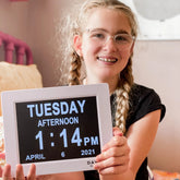 8" Digital Calendar & Reminder Clock